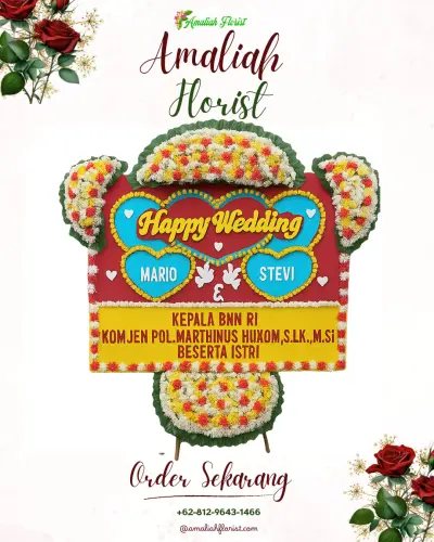 Karangan Papan Bunga Pernikahan di Rumah Duka Rs Santo Borromeus